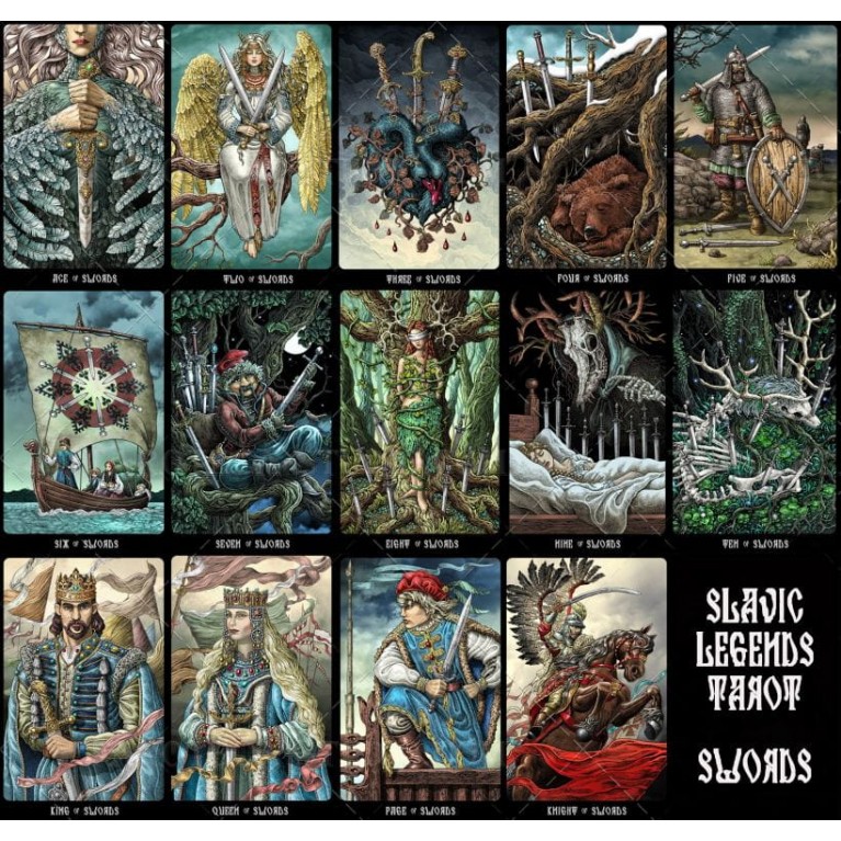 Славянские Легенды Таро (Золотой срез) / The Slavic Legends Tarot (Gold ...